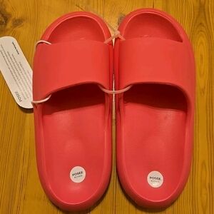 Poshmark Pink Slide Sandals